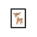 Picture of Woodland animals Deer _GroupedProduct_Rectangle_Portrait_Mini_ _GroupedProduct_Rectangle_Portrait_Framed_Matted_