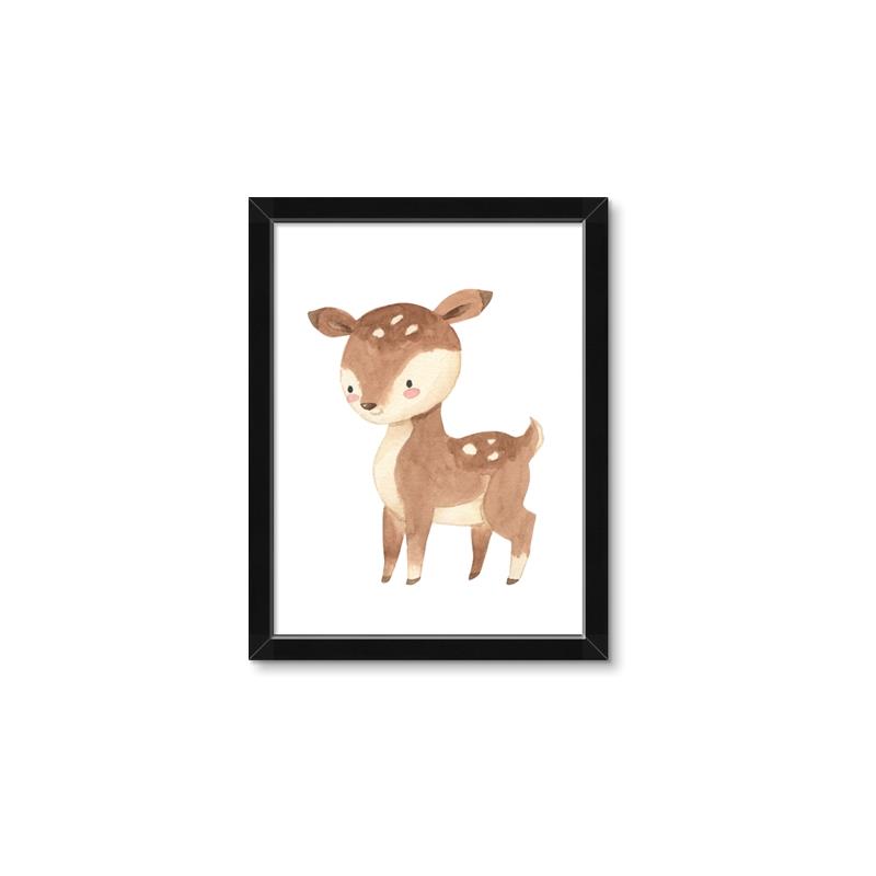 Picture of Woodland animals Deer _GroupedProduct_Rectangle_Portrait_Mini_ _GroupedProduct_Rectangle_Portrait_Framed_Matted_