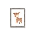 Picture of Woodland animals Deer _GroupedProduct_Rectangle_Portrait_Mini_ _GroupedProduct_Rectangle_Portrait_Framed_Matted_