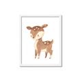 Picture of Woodland animals Deer _GroupedProduct_Rectangle_Portrait_Mini_ _GroupedProduct_Rectangle_Portrait_Framed_Matted_