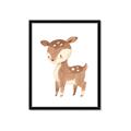 Picture of Woodland animals Deer _GroupedProduct_Rectangle_Portrait_Mini_ _GroupedProduct_Rectangle_Portrait_Framed_Matted_