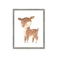 Picture of Woodland animals Deer _GroupedProduct_Rectangle_Portrait_Mini_ _GroupedProduct_Rectangle_Portrait_Framed_Matted_