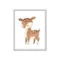 Picture of Woodland animals Deer _GroupedProduct_Rectangle_Portrait_Mini_ _GroupedProduct_Rectangle_Portrait_Framed_Matted_