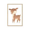 Picture of Woodland animals Deer _GroupedProduct_Rectangle_Portrait_Mini_ _GroupedProduct_Rectangle_Portrait_Framed_Matted_