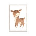 Picture of Woodland animals Deer _GroupedProduct_Rectangle_Portrait_Mini_ _GroupedProduct_Rectangle_Portrait_Framed_Matted_