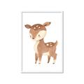 Picture of Woodland animals Deer _GroupedProduct_Rectangle_Portrait_Mini_ _GroupedProduct_Rectangle_Portrait_Framed_Matted_