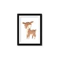 Picture of Woodland animals Deer _GroupedProduct_Rectangle_Portrait_Mini_ _GroupedProduct_Rectangle_Portrait_Framed_Matted_