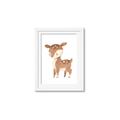 Picture of Woodland animals Deer _GroupedProduct_Rectangle_Portrait_Mini_ _GroupedProduct_Rectangle_Portrait_Framed_Matted_
