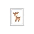 Picture of Woodland animals Deer _GroupedProduct_Rectangle_Portrait_Mini_ _GroupedProduct_Rectangle_Portrait_Framed_Matted_