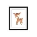Picture of Woodland animals Deer _GroupedProduct_Rectangle_Portrait_Mini_ _GroupedProduct_Rectangle_Portrait_Framed_Matted_