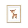 Picture of Woodland animals Deer _GroupedProduct_Rectangle_Portrait_Mini_ _GroupedProduct_Rectangle_Portrait_Framed_Matted_