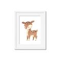 Picture of Woodland animals Deer _GroupedProduct_Rectangle_Portrait_Mini_ _GroupedProduct_Rectangle_Portrait_Framed_Matted_