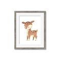 Picture of Woodland animals Deer _GroupedProduct_Rectangle_Portrait_Mini_ _GroupedProduct_Rectangle_Portrait_Framed_Matted_