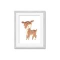 Picture of Woodland animals Deer _GroupedProduct_Rectangle_Portrait_Mini_ _GroupedProduct_Rectangle_Portrait_Framed_Matted_