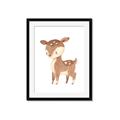 Picture of Woodland animals Deer _GroupedProduct_Rectangle_Portrait_Mini_ _GroupedProduct_Rectangle_Portrait_Framed_Matted_