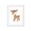 Picture of Woodland animals Deer _GroupedProduct_Rectangle_Portrait_Mini_ _GroupedProduct_Rectangle_Portrait_Framed_Matted_