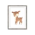 Picture of Woodland animals Deer _GroupedProduct_Rectangle_Portrait_Mini_ _GroupedProduct_Rectangle_Portrait_Framed_Matted_