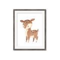 Picture of Woodland animals Deer _GroupedProduct_Rectangle_Portrait_Mini_ _GroupedProduct_Rectangle_Portrait_Framed_Matted_