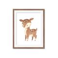 Picture of Woodland animals Deer _GroupedProduct_Rectangle_Portrait_Mini_ _GroupedProduct_Rectangle_Portrait_Framed_Matted_