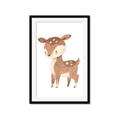 Picture of Woodland animals Deer _GroupedProduct_Rectangle_Portrait_Mini_ _GroupedProduct_Rectangle_Portrait_Framed_Matted_