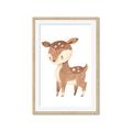Picture of Woodland animals Deer _GroupedProduct_Rectangle_Portrait_Mini_ _GroupedProduct_Rectangle_Portrait_Framed_Matted_