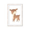 Picture of Woodland animals Deer _GroupedProduct_Rectangle_Portrait_Mini_ _GroupedProduct_Rectangle_Portrait_Framed_Matted_