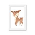 Picture of Woodland animals Deer _GroupedProduct_Rectangle_Portrait_Mini_ _GroupedProduct_Rectangle_Portrait_Framed_Matted_