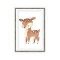 Picture of Woodland animals Deer _GroupedProduct_Rectangle_Portrait_Mini_ _GroupedProduct_Rectangle_Portrait_Framed_Matted_