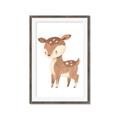 Picture of Woodland animals Deer _GroupedProduct_Rectangle_Portrait_Mini_ _GroupedProduct_Rectangle_Portrait_Framed_Matted_