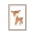 Picture of Woodland animals Deer _GroupedProduct_Rectangle_Portrait_Mini_ _GroupedProduct_Rectangle_Portrait_Framed_Matted_