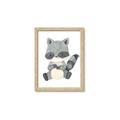 Picture of Woodland animals Raccoon _GroupedProduct_Rectangle_Portrait_Mini_ _GroupedProduct_Rectangle_Portrait_Framed_Matted_