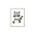 Picture of Woodland animals Raccoon _GroupedProduct_Rectangle_Portrait_Mini_ _GroupedProduct_Rectangle_Portrait_Framed_Matted_