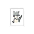 Picture of Woodland animals Raccoon _GroupedProduct_Rectangle_Portrait_Mini_ _GroupedProduct_Rectangle_Portrait_Framed_Matted_