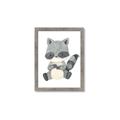 Picture of Woodland animals Raccoon _GroupedProduct_Rectangle_Portrait_Mini_ _GroupedProduct_Rectangle_Portrait_Framed_Matted_