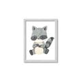 Picture of Woodland animals Raccoon _GroupedProduct_Rectangle_Portrait_Mini_ _GroupedProduct_Rectangle_Portrait_Framed_Matted_