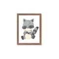 Picture of Woodland animals Raccoon _GroupedProduct_Rectangle_Portrait_Mini_ _GroupedProduct_Rectangle_Portrait_Framed_Matted_