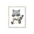 Picture of Woodland animals Raccoon _GroupedProduct_Rectangle_Portrait_Mini_ _GroupedProduct_Rectangle_Portrait_Framed_Matted_