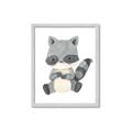 Picture of Woodland animals Raccoon _GroupedProduct_Rectangle_Portrait_Mini_ _GroupedProduct_Rectangle_Portrait_Framed_Matted_