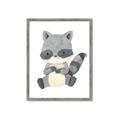 Picture of Woodland animals Raccoon _GroupedProduct_Rectangle_Portrait_Mini_ _GroupedProduct_Rectangle_Portrait_Framed_Matted_