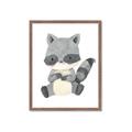 Picture of Woodland animals Raccoon _GroupedProduct_Rectangle_Portrait_Mini_ _GroupedProduct_Rectangle_Portrait_Framed_Matted_