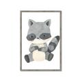 Picture of Woodland animals Raccoon _GroupedProduct_Rectangle_Portrait_Mini_ _GroupedProduct_Rectangle_Portrait_Framed_Matted_