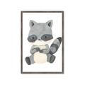 Picture of Woodland animals Raccoon _GroupedProduct_Rectangle_Portrait_Mini_ _GroupedProduct_Rectangle_Portrait_Framed_Matted_