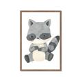 Picture of Woodland animals Raccoon _GroupedProduct_Rectangle_Portrait_Mini_ _GroupedProduct_Rectangle_Portrait_Framed_Matted_
