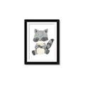 Picture of Woodland animals Raccoon _GroupedProduct_Rectangle_Portrait_Mini_ _GroupedProduct_Rectangle_Portrait_Framed_Matted_