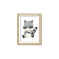 Picture of Woodland animals Raccoon _GroupedProduct_Rectangle_Portrait_Mini_ _GroupedProduct_Rectangle_Portrait_Framed_Matted_