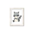 Picture of Woodland animals Raccoon _GroupedProduct_Rectangle_Portrait_Mini_ _GroupedProduct_Rectangle_Portrait_Framed_Matted_