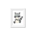 Picture of Woodland animals Raccoon _GroupedProduct_Rectangle_Portrait_Mini_ _GroupedProduct_Rectangle_Portrait_Framed_Matted_