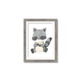 Picture of Woodland animals Raccoon _GroupedProduct_Rectangle_Portrait_Mini_ _GroupedProduct_Rectangle_Portrait_Framed_Matted_