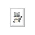 Picture of Woodland animals Raccoon _GroupedProduct_Rectangle_Portrait_Mini_ _GroupedProduct_Rectangle_Portrait_Framed_Matted_