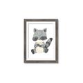 Picture of Woodland animals Raccoon _GroupedProduct_Rectangle_Portrait_Mini_ _GroupedProduct_Rectangle_Portrait_Framed_Matted_